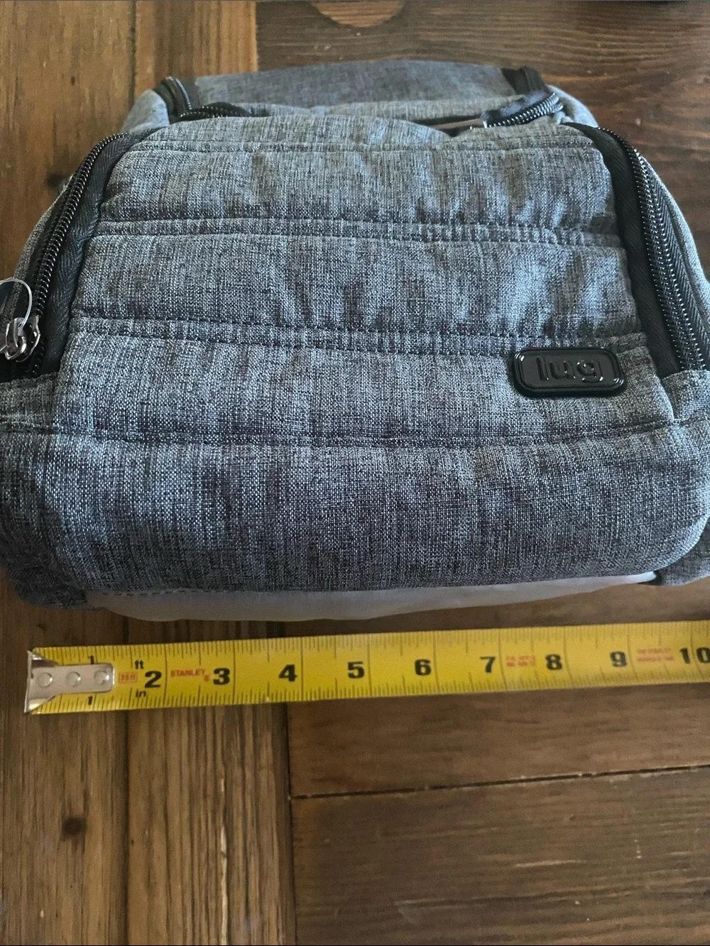 BNWNT Lug Caddy Toiletry in Gray Quilted Bag with Hook - Picture 12 of 13